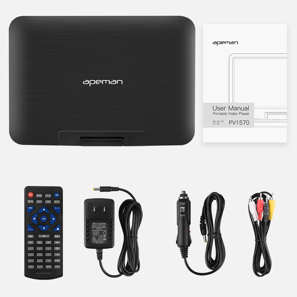 Wholesale APEMAN PV1570 Portable DVD Player