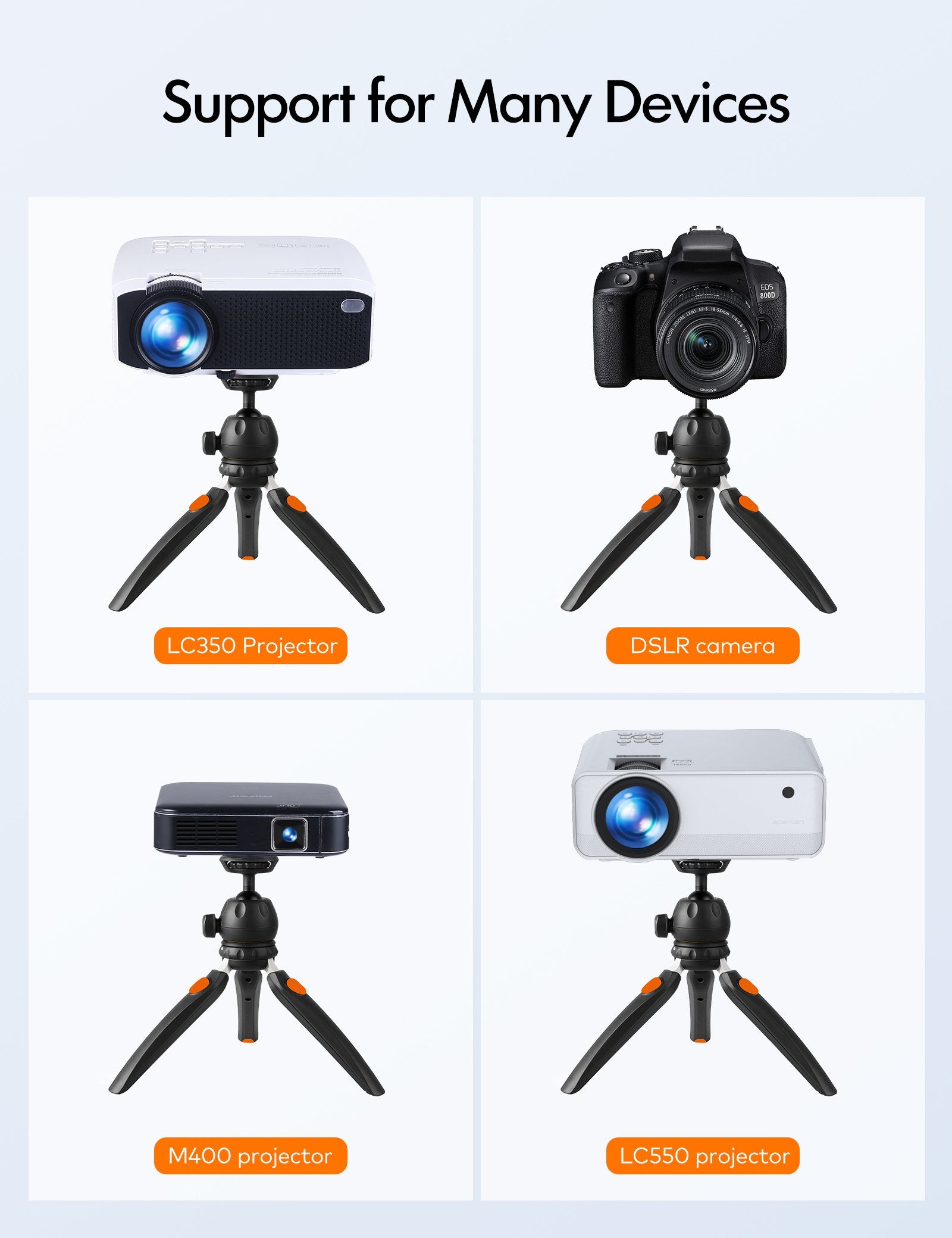 APEMAN TP12 Mini Portable Projector Tripod