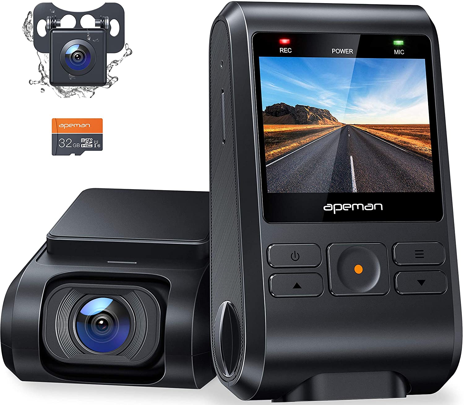 APEMAN C550 Dual Lens Dash Cam